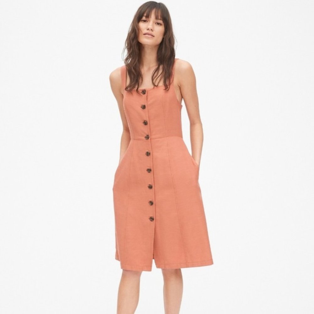 GAP Button-Front Dress (sundress, apron, jumper)